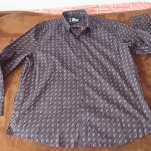 DAVID BOWIE 3XL DRESS SHIRT Aladdin Sane bolt long sleeve